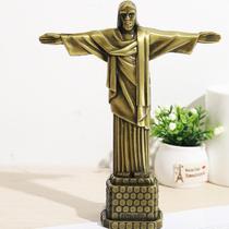 Miniatura 20 Cm Monumento Cristo Redentor Jesus Rio Metal