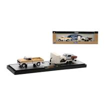 Miniatura 69 Ford F100 + 68 Mustang GT390 1:64 M2 Machines