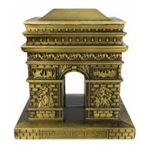 Miniatura Arco Do Triunfo Ponto Turístico Monumento De Metal - Coisaria