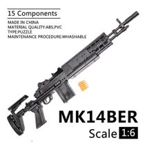 Miniatura Arm brinquedo M14ber escala 1/6 Rifl - fireapple