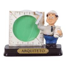Miniatura Arquiteto De Resina Com Porta Foto 8 Cm