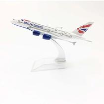 Miniatura Aviao Airbus A380 British Airways Aeronave Comercial Airplane