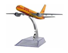 Miniatura Avião Boeing Dhl 16cm Metal Decorativo