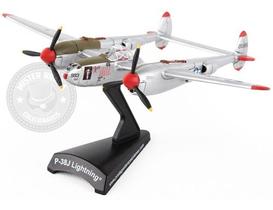 Miniatura Avião Bombardeiro P38j Lightning Prata Daron Miniatura Avião Bombardeiro P38j Lightning Prata Daron