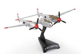 Miniatura Avião Caça Guerra Americano Lockheed P-38 1/115
