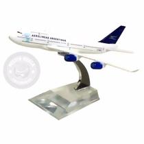 Miniatura Avião Comercial Aerolineas Argentinas Em Metal