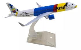 Miniatura Avião Comercial Airbus A320 Azul Linha Aereas Personalizado Donald - Escala 1/400