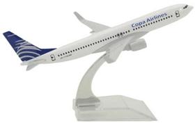 Miniatura Avião Comercial Boeing 737 sortidos metal 1/400