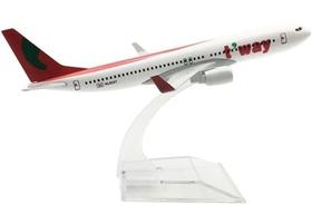 Miniatura Avião Comercial Boeing 737 T-Way Air - Escala 1/400