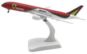 Miniatura Avião Comercial Boeing 787 Alitalia Ferrari 1/350