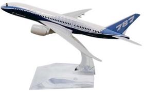 Miniatura Avião Comercial Boeing 787 Factory 1/400