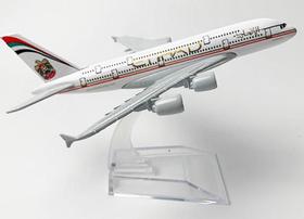 Miniatura Avião Comercial Ethiad Em Metal