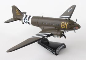 Miniatura avião militar daron c-47 skytrain stoy hora 1/144