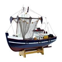 Miniatura Barco Navio Caravela Madeira Enfeite Decorativo 28cm - Gici Decor