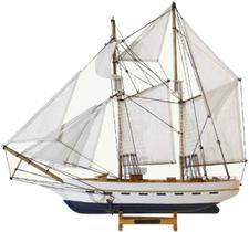 Miniatura Barco Navio Caravela Madeira Enfeite Decorativo 50cm