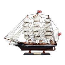 Miniatura Barco Navio Caravela Madeira Enfeite Decorativo 62cm - Gici Decor