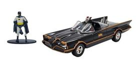 Miniatura Batmóvel Boneco Batman Classic Tv Metal Jada 1:32 Miniatura Batmóvel Boneco Batman Classic Tv Metal Jada 1:32