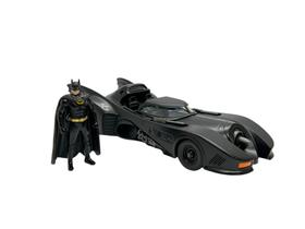 Miniatura Batmóvel com Boneco Batman Metal Jada 1:24 Miniatura Batmóvel com Boneco Batman Metal Jada 1:24