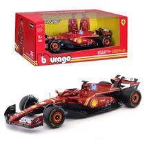 Miniatura Bburago F1 Ferrari SF-24 2024 Charles Leclerc 16 1/18 c/ Piloto