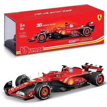 Miniatura Bburago F1 Ferrari SF-24 2024 Charles Leclerc 16 1/24 c/ Piloto Miniatura Bburago F1 Ferrari SF-24 2024 Charles Leclerc 16 1/24 c/ Piloto