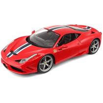 Miniatura Bburago Ferrari 458 Speciale Race Play 1/18 Vermelho