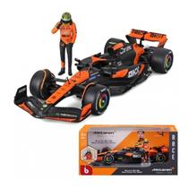 Miniatura Bburago McLaren F1 MCL38 Miami Grand Prix 2024 Lando Norris 4 1/24 c/ Boneco Miniatura Bburago McLaren F1 MCL38 Miami Grand Prix 2024 Lando Norris 4 1/24 c/ Boneco