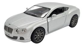 Miniatura Bentley Continental Gt 2012 Prata Metal 1:38 Miniatura Bentley Continental Gt 2012 Prata Metal 1:38