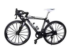 Miniatura Bicicleta Bike Speed Preto/cinza Metal 1:8