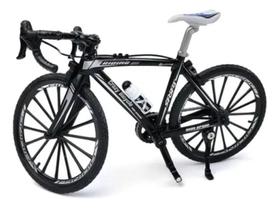 Miniatura Bicicleta Bike Speed Preto/cinza Metal 1:8