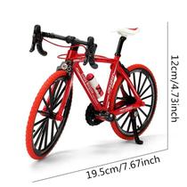 Miniatura Bicicleta Metal 1:8 Modelo Riding Vermelha Coleção - NA