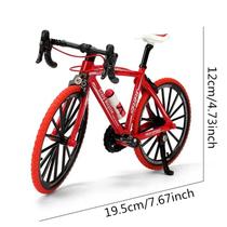 Miniatura Bicicleta Metal 1:8 Modelo Riding Vermelha Coleção