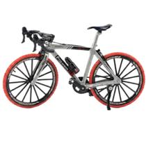 Miniatura Bicicleta Miniatura Pro Speed Cinza 1:8 Miniatura Bicicleta Miniatura Pro Speed Cinza 1:8