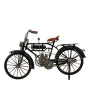 Miniatura Bicicleta Motorizada Preta Estilo Retrô - Vintage