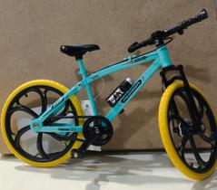 Miniatura Bicicleta Mountain Bike Down Hill Metal 1/10