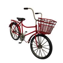 Miniatura Bicicleta Vermelha Metal - 19cm