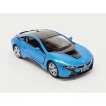 Miniatura BMW I8 Kinsmart 1:36 Metal e Fricção Azul