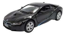 Miniatura Bmw I8 Preto Metal Kinsmart 1:36