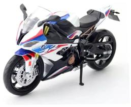 Miniatura BMW S1000RR 2021 Branca Escala 1:12 welly Miniatura BMW S1000RR 2021 Branca Escala 1:12 welly
