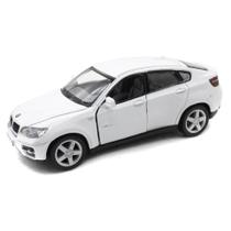 Miniatura BMW X6 Kinsmart 1/38 Metal e Fricção Branco Miniatura BMW X6 Kinsmart 1/38 Metal e Fricção Branco