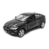 Miniatura BMW X6 Kinsmart 1/38 Metal e Fricção Preta Miniatura BMW X6 Kinsmart 1/38 Metal e Fricção Preta