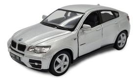 Miniatura Bmw X6 Prata Metal 1:38