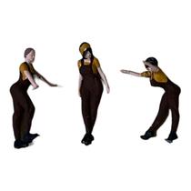 Miniatura Boneco 3 Mulheres Pack6 1:64 Miniatura Boneco 3 Mulheres Pack6 1:64