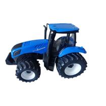 Miniatura Brinquedo Trator New Holand - Coleção - Azul