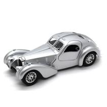 Miniatura Bugatti Atlantic 1936 Prata Bburago 1/24 Miniatura Bugatti Atlantic 1936 Prata Bburago 1/24