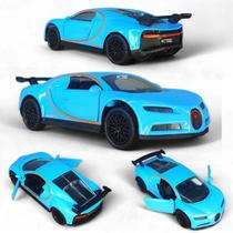 Miniatura Bugatti Chiron Ferro Fricção Abre Portas