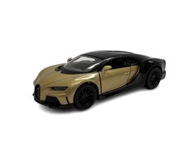 Miniatura Bugatti Chiron Super Sport Dourado Metal 1:38
