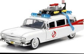 Miniatura Cadillac Ecto-1 Caça Fantasmas "Ghostbusters" - Hollywood Rides - 1:24 - Jada Toys