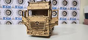 Miniatura Caminhão Actros Em Mdf Quebra Cabeça 6x4 Mdf Cru