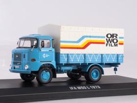Miniatura caminhão alemão ixo ifa w50 1970 orwo film 1/43