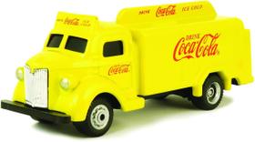 Miniatura Caminhão Antigo Coca Cola Botle 1947 1/87 Amarelo